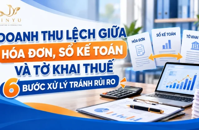 Doanh thu lệch giữa hóa đơn, sổ kế toán và tờ khai thuế: 6 bước xử lý tránh rủi ro