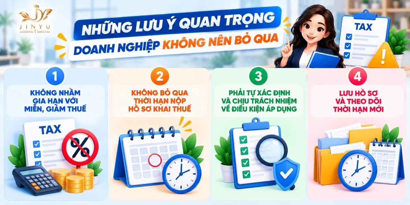 Những lưu ý quan trọng doanh nghiệp không nên bỏ qua khi gia hạn nộp thuế năm 2026